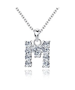 Necklace Silver M Shape SSLPE-M
